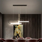 Lampadario per tavolo da pranzo design rettangolare - clowasit.com